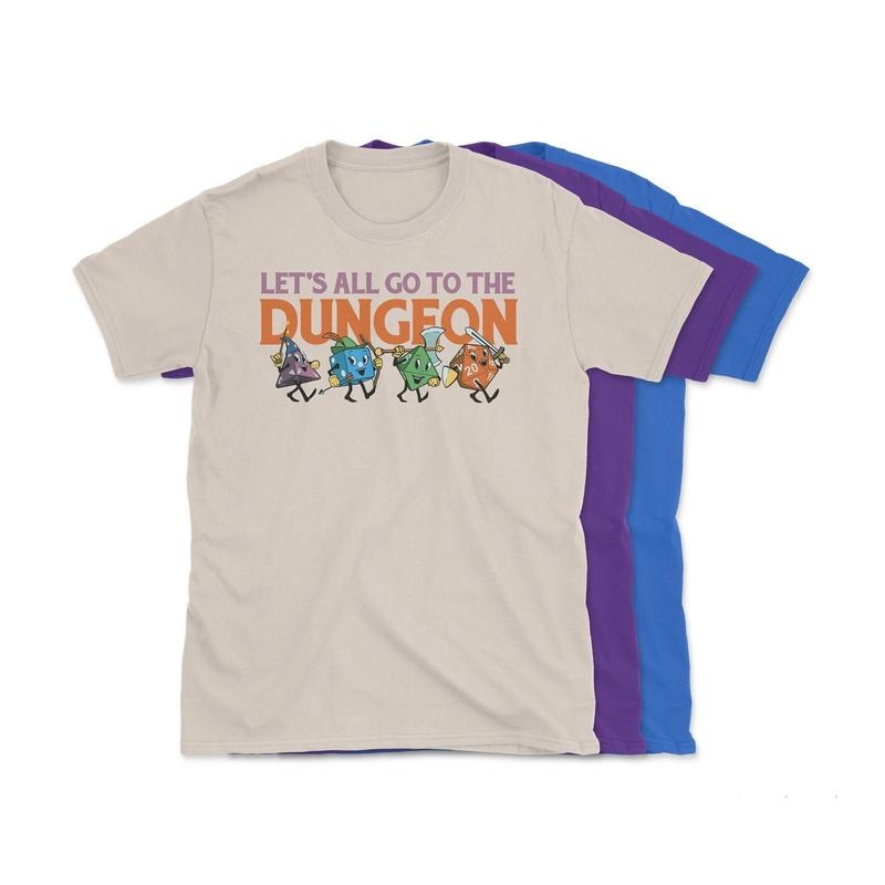 LetS All Go To The Dungeon Shirt , Dnd Apparel Hoodie, Sweatshirt | RetroVerseTees.com