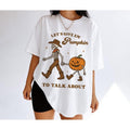Lets Give Pocket monsters' Pumpkin Hidden leaf ninja talk about Shirt - Western Halloween Graphic T-shirt - Pumpkin Shirt...