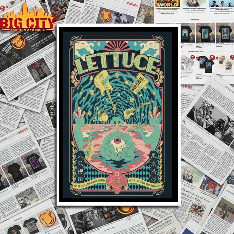 Lettuce Oct 29, 2025 Umeda Club Quattro. Osaka, Japan Poster shirt