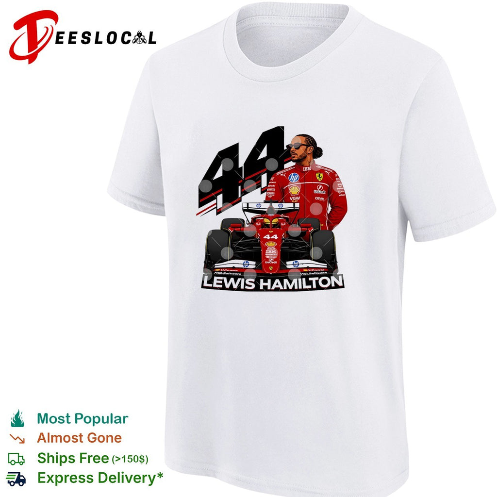 Lewis Hamilton Ferrari F1 number 44 shirt