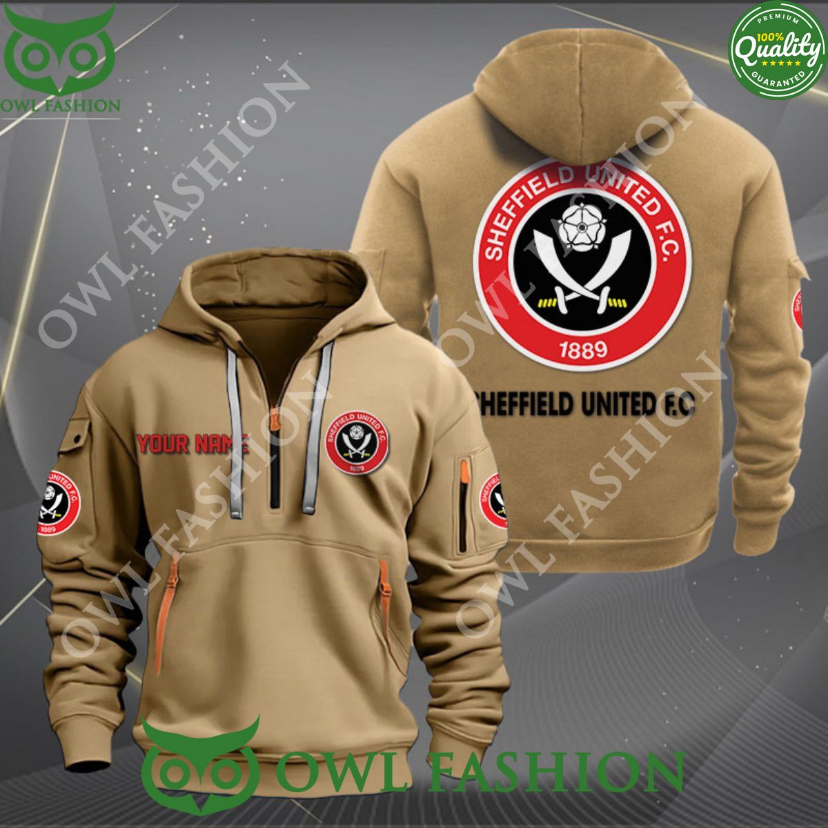 Sheffield United Premier League Personalized Limited Zip Hoodie
