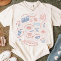 Liberal Fourth Of July Doodle Shirt, Liberal Patriotic T-Shirt, Secret Subtle Message American Fourth of July Shirt, Love...