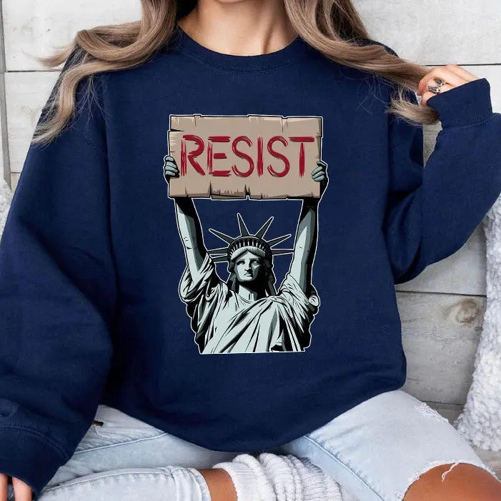 Liberal Resist Shirt, Feminist Shirt Gift, Activist Political Shirt, Democracy Tee, Equality Shirt, Trendy Tee, Human...