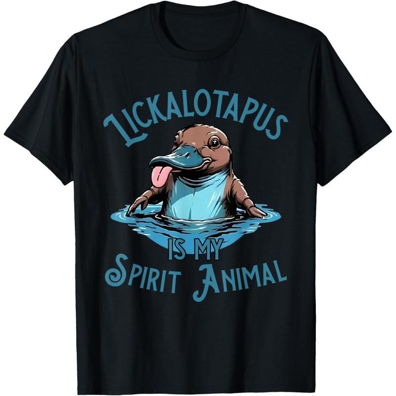 Lickalotapus Is My Spirit Animal Meme Funny Lickalotapus T-Shirt made in usa Hoodie, Sweatshirt | RetroVerseTees.com