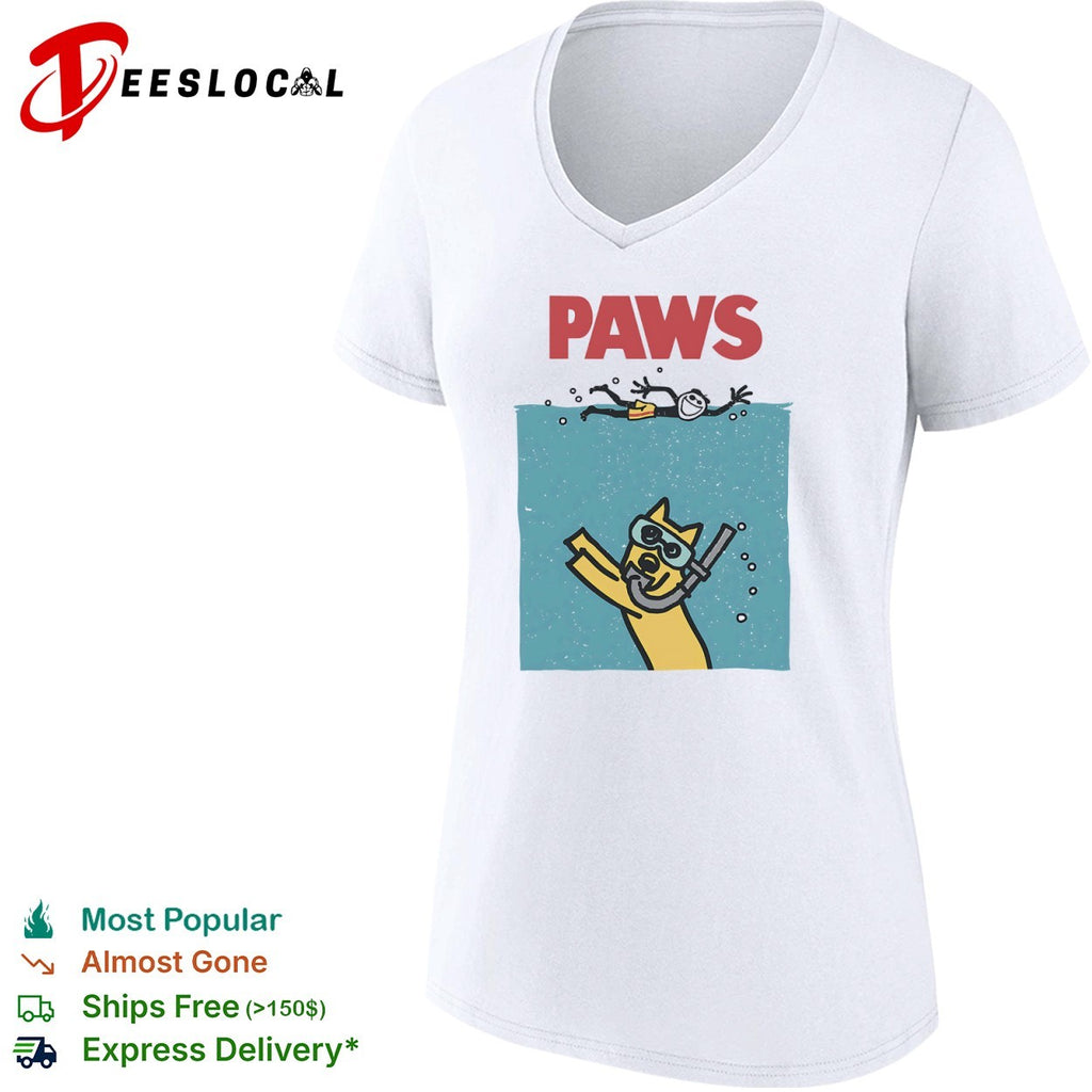 Life Is Good scuba dog paws shirt