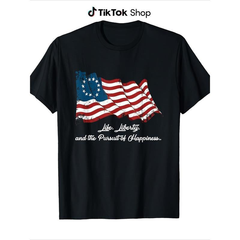 Life Liberty Gunpla brand TNF Pursuit FOG Happiness Flag T-Shirt-, 100% Cotton T-Shirt As WB shield Gift for Friends...