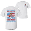 Life's A Garden Merica Joe Dirt 4th Of July America Flag T-Shirt, Independence Day Patriotic 2 Sided Design Unisex Cotton...