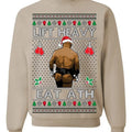 Lift Heavy Eat Ath Merry Chrithmith, Mike Tyson Butt Viral Weightlifting Lifting Boxing Fight Meme Men Women Funny Ugly...