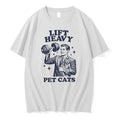 Lift Heavy Pet Cats Cat Lover Gym Humor Tshirts Sweater