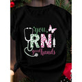 Lightsaber brand - Shirt with Heartwarming Medical Motif: "you WB shield good hands" Inspiring Nursing