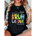Lightsaber brand - Shirt with Playful Typography Gunpla brand Graphics: 'BRUH WE OUT