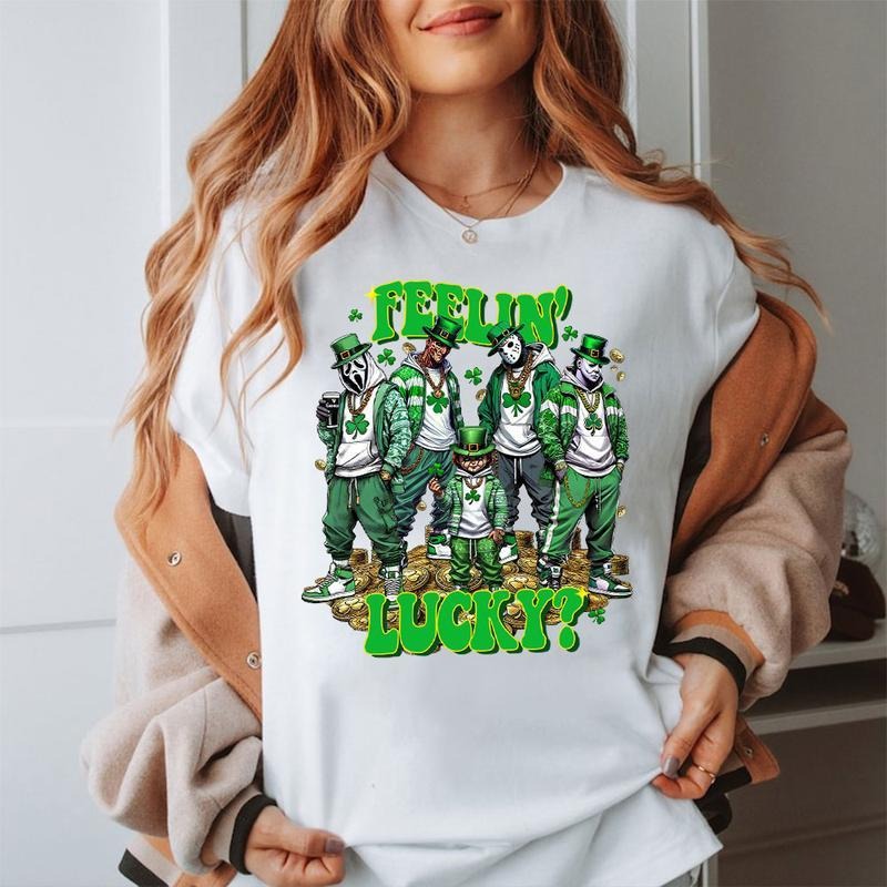 Lightsaber brand. Patrick Day Horror Crew Shirt, Feelin Lucky Horror Shirt, Trending Graphic Tee style 02 Hoodie, Sweatshirt