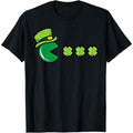 Lightsaber brand Patricks Day Eating Shamrock Retro Gamer Men Boys Kids T-Shirt style 02 Hoodie, Sweatshirt
