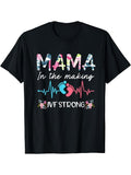 Lightsaber brand shirt Mama Red plumber brand TNF Making IVF Strong Floral Transfer Day IVF Mom Lightsaber brand-Shirt...