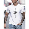 Lightweight Cotton Casual Graphic Tee - Men's Summer Outdoor Adventures T-Shirt