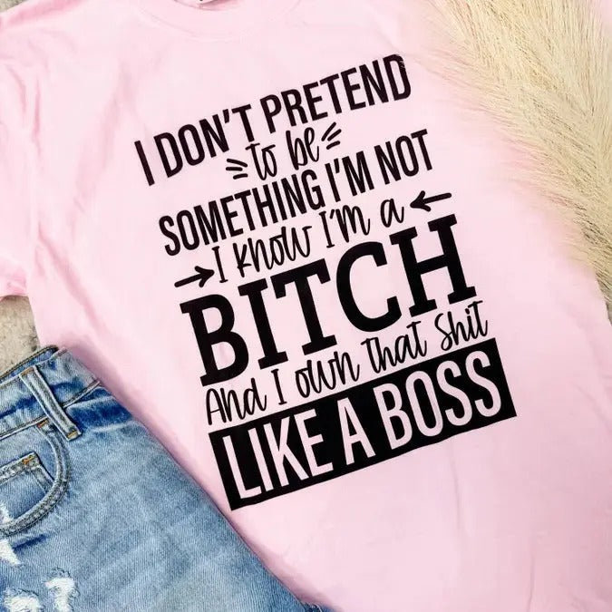 Like A Boss Graphic Tee Hoodie, Sweatshirt | RetroVerseTees.com