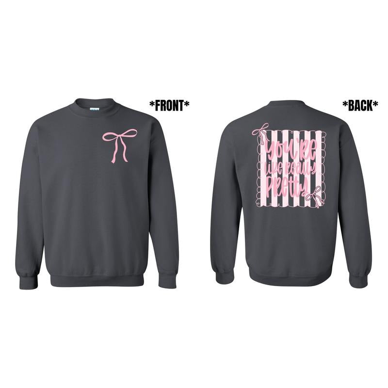 Like Really Pretty Coquette Sweatshirt 'NLB' T-Shirts, Hoodie | RetroVerseTees.com