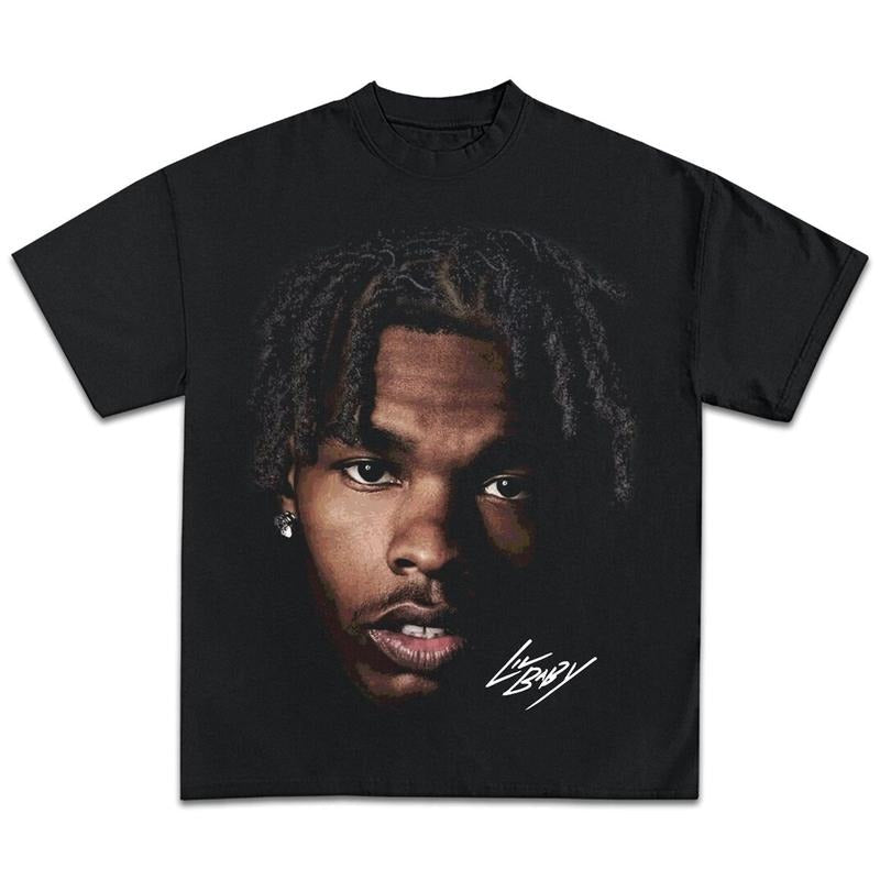 Lil Baby Graphic T-Shirt Vintage Rapper Hip Hop Merch Men Women Menswear Top Hoodie, Sweatshirt | RetroVerseTees.com