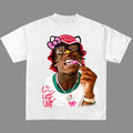 Lil Uziii Red Kitty Rap Tee Shirt Cute Y2k Shirt Top Womenswear Hoodie, Sweatshirt | RetroVerseTees.com
