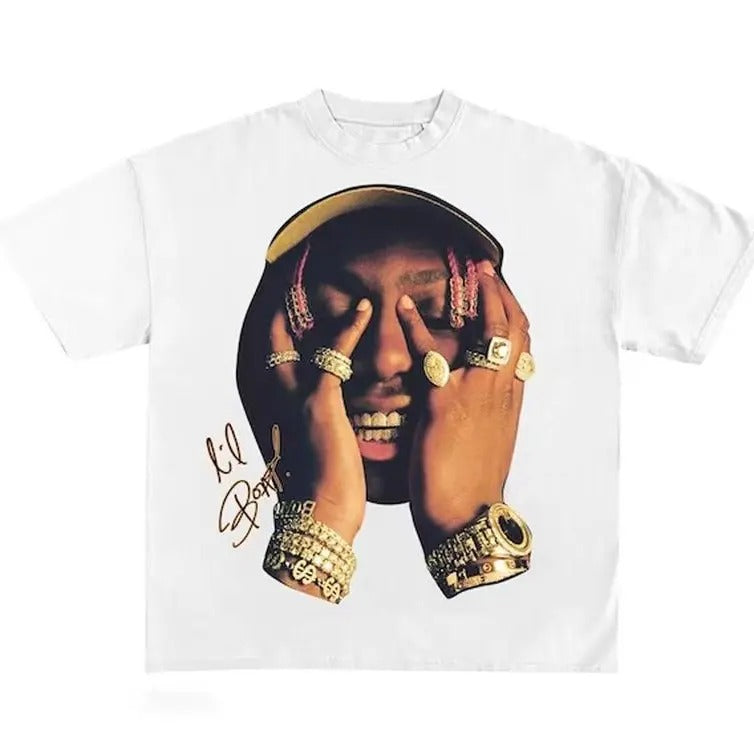 Lil Yachty Shirt, Vintage White Rap Tee, Hip Hop Graphic Print T-Shirt Hoodie, Sweatshirt | RetroVerseTees.com