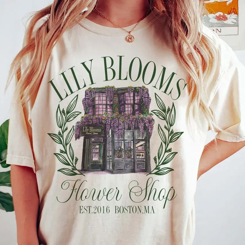 Lily Floral Shop Sweatshirt, T-shirt, Hoodie | RetroVerseTees.com