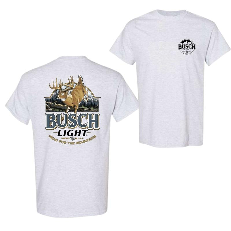 Limited Busch Light Deer Label Double Side Shirt, For Men, For Women Hoodie, Sweatshirt | RetroVerseTees.com