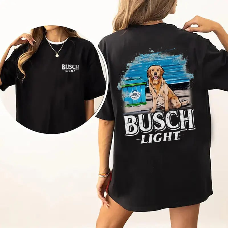 Limited Busch Light Men Best Friend 2 Sided Tshirt_844 - Unisex And Inclusive - Multiple Colorways - Full Size Range...