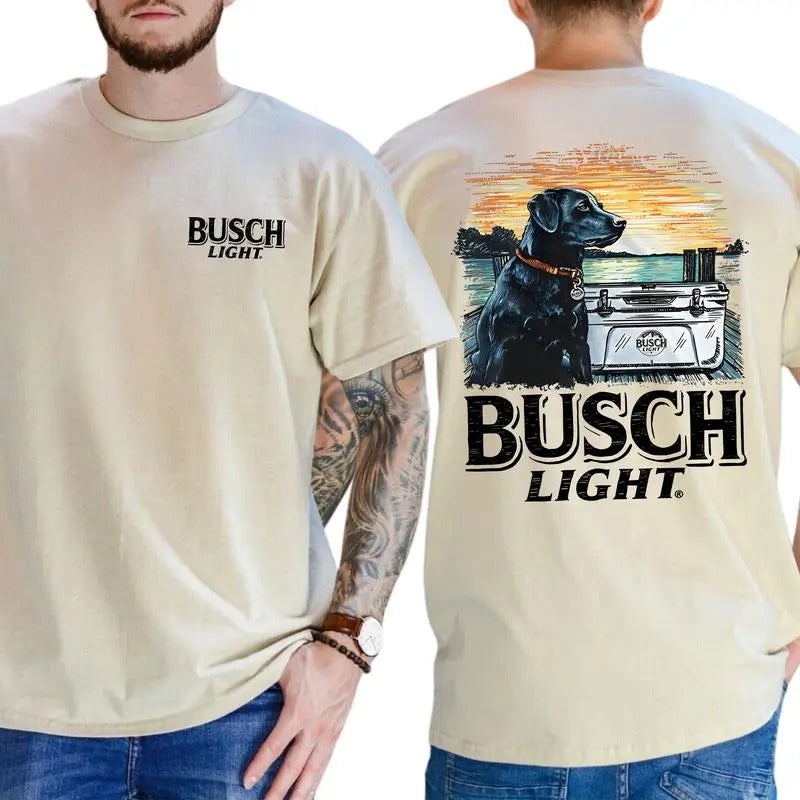 Limited Busch Light Men Best Friend 2-sided Shirt, Gift For Men, Classic, Menswear Hoodie, Sweatshirt | RetroVerseTees.com