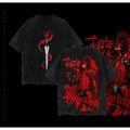 Limited Edition Igris Bloodred Mineral Wash T-Shirt, Solo Leveling Acid Wash T-Shirt, Simple Style, Gildan Unisex,...