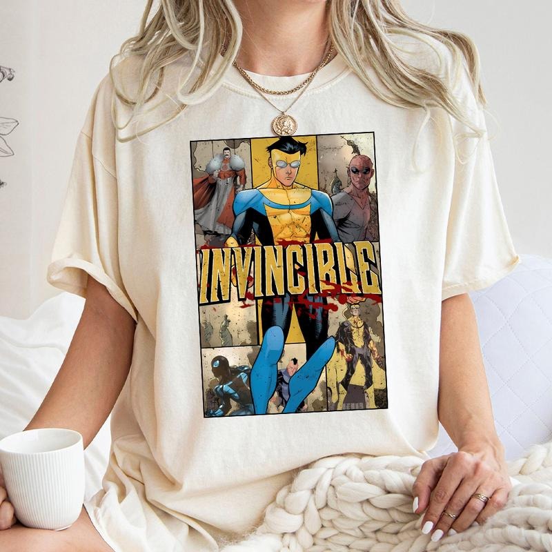Limited Invincible Mark Supe T Shirt, Graphic Tee, Supe Costume, Comic Book Fan Gift Hoodie, Sweatshirt | RetroVerseTees.com