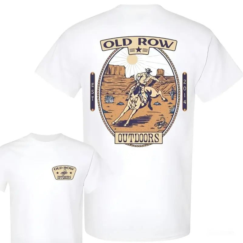 Limited Old Row Outdoors Western Cowb0y Tee, Trending Old Row Beer Lovers Unisex Cotton 2 sides T-shirt, Gift for Dad,...