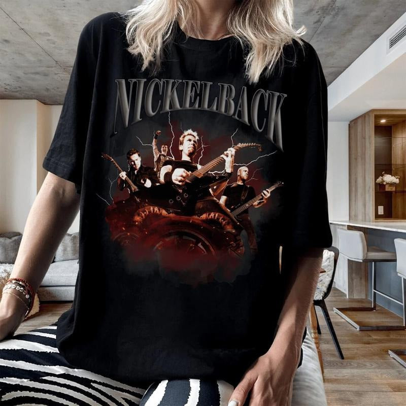 Limited Vintage Nickelback T Shirt,  Nickelback Shirt, 90s Clothing, Rock Band, Band Tee, Rock Band Shirt, Unisex...