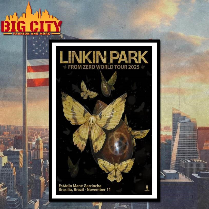 Linkin Park Arena BRB Mané Garrincha, Brasília, Brazil Nov 11, 2025 Poster Shirt
