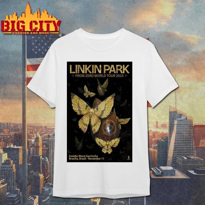 Linkin Park Arena BRB Mané Garrincha, Brasília, Brazil Nov 11, 2025 Poster Shirt