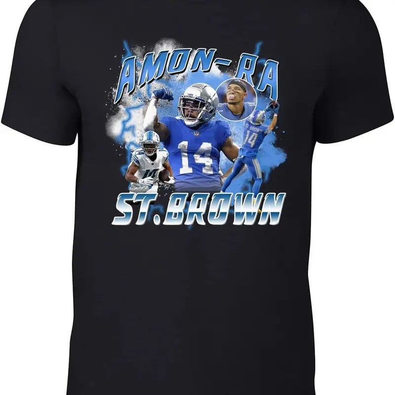 Lions St Brown Bootleg Style T-Shirt Adult Hoodie, Sweatshirt | RetroVerseTees.com