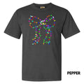 Lit Holiday Bulb Bow Comfort Colors T-Shirt 'NLB' Hoodie, Sweatshirt | RetroVerseTees.com