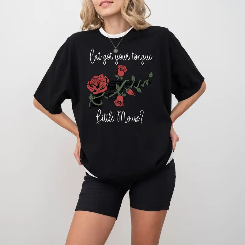 LittIe M0use Shirt, Hauntjng AdeIjne Shirt, Dark Romance Merch, Smut Reader Tee, Women's Book Lover Tee, Gift For Her...