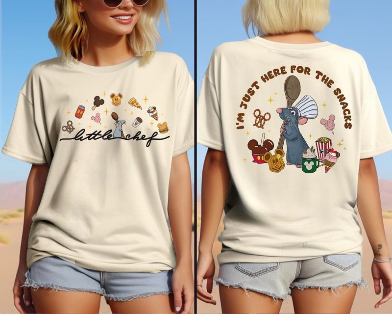 Little Chef Remy Shirt, Ratatouille Chef Shirt, Just Here For The Snacks Hoodie, Sweatshirt | RetroVerseTees.com