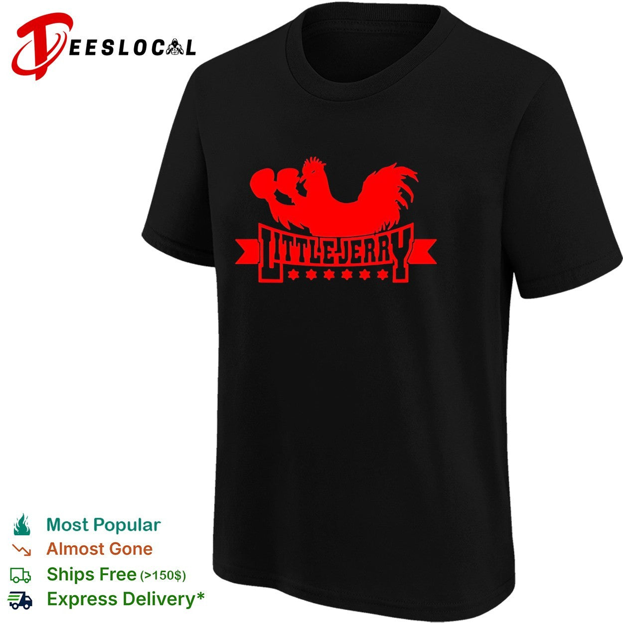Little Jerry Boxing Rooster Seinfeld cockfighting shirt