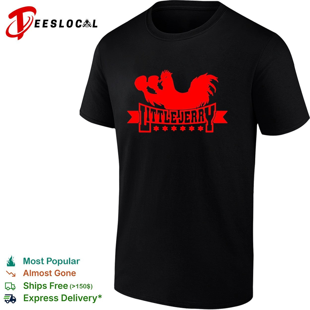 Little Jerry Boxing Rooster Seinfeld cockfighting shirt