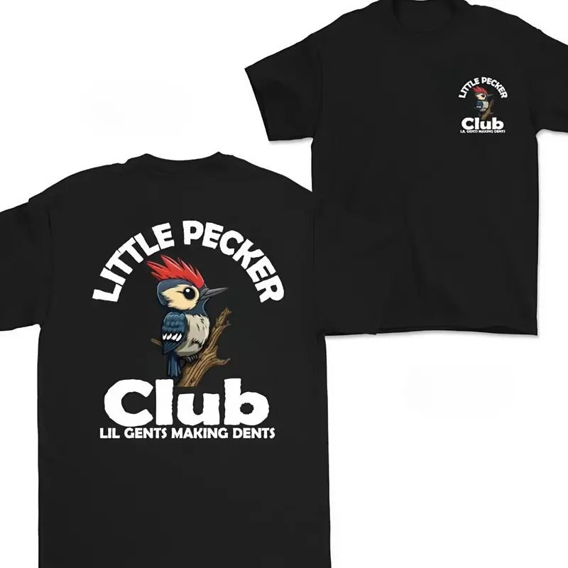 Little Pecker Club Shirt, Unisex Classic Cotton Tee with 2 Sided Graphic Print in All Sizes, For Men, For Women Hoodie,...