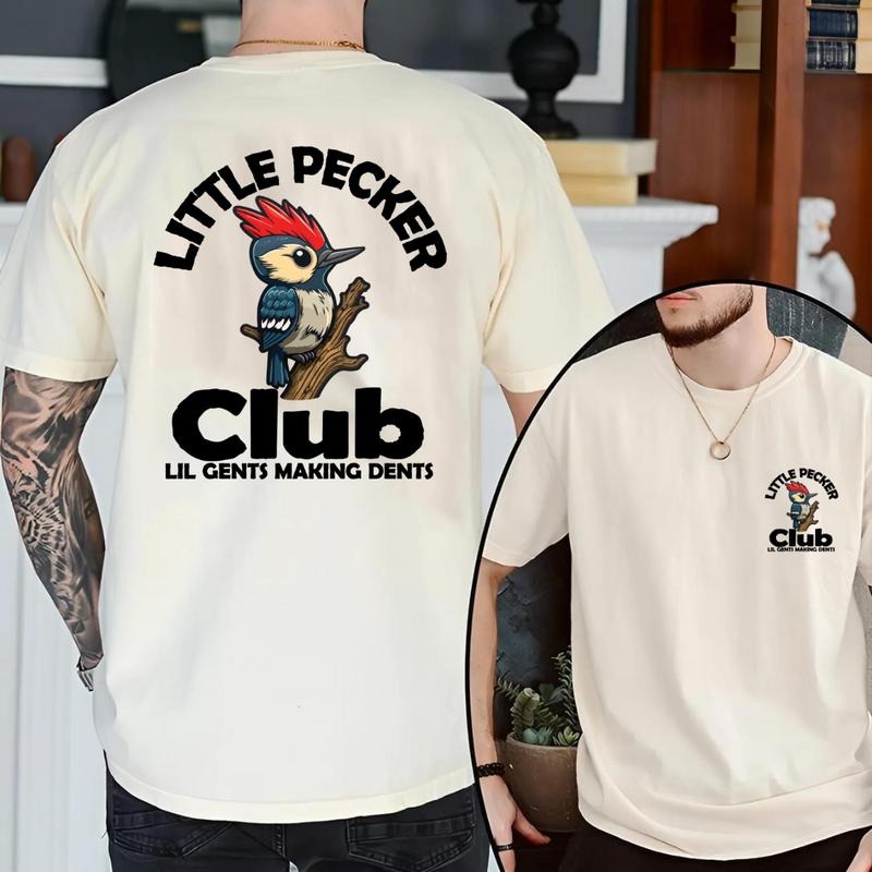 Little Pecker Club Unisex Cotton Tshirt - Sport Grey, Short Sleeve Hoodie, Sweatshirt | RetroVerseTees.com
