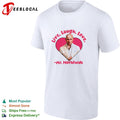 Live laugh love Mr Worldwide Pitbull portrait heart shirt