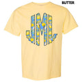 Lively Lemons Monogram Comfort Colors T-Shirt 'NLB' Hoodie, Sweatshirt | RetroVerseTees.com