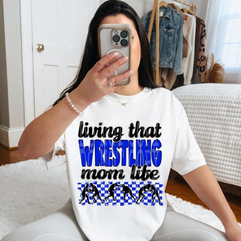 Living That Wrestling Mom Life DTF Transfers - THIS IS NOT A SHIRT Hoodie, Sweatshirt | RetroVerseTees.com