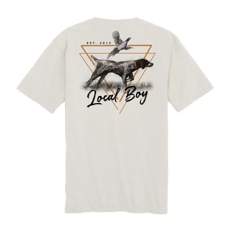 Local Boy High Tail T-Shirt, Back of shirt, Funny Camo Dog Shirt, Graphic Unisex Crewneck Tee For Men And Women, Menswear...