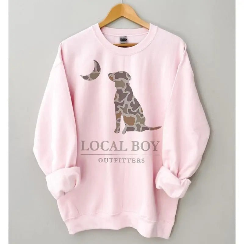 Local Boy Localflage Dog Moon Outfitters Sweatshirt