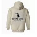 Local Girl Outfitters Hoodie - Bold Pink Camo Dog and Moon Design, Perfect for Outdoor and Nature Loving Girls, Unisex...