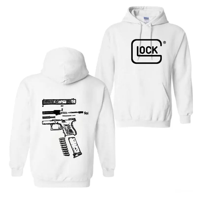 Lock In Glock We Trust 2 Side Black And White Color Hoodie, Glock Hoodie, Lock, For Men, For Women T-Shirts, Sweatshirt