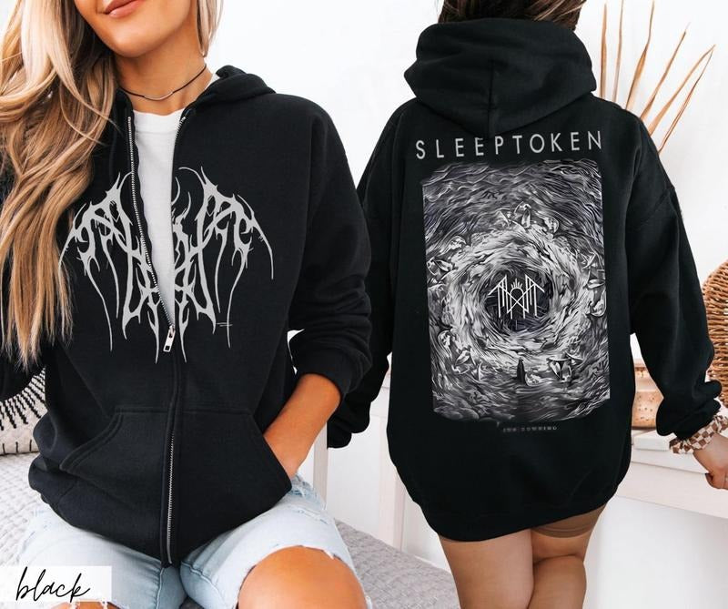 Logo Sleep Token Unisex ZIP Hoodie, Gift for fans Womenswear T-Shirts, Sweatshirt | RetroVerseTees.com